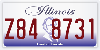 IL license plate Z848731