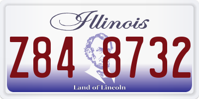 IL license plate Z848732