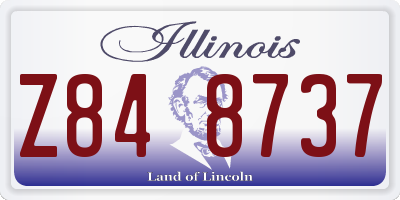 IL license plate Z848737