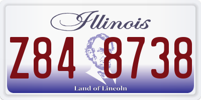 IL license plate Z848738