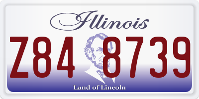 IL license plate Z848739