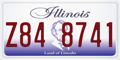 IL license plate Z848741