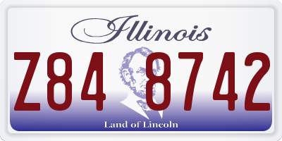 IL license plate Z848742