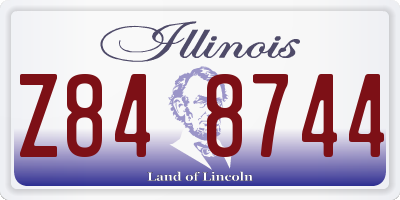 IL license plate Z848744