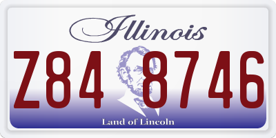 IL license plate Z848746