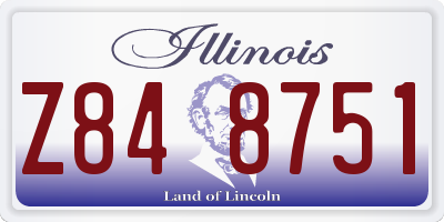 IL license plate Z848751
