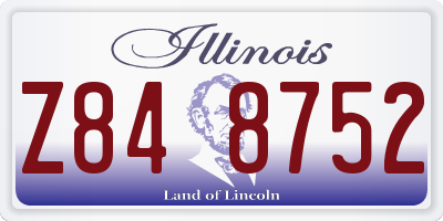 IL license plate Z848752
