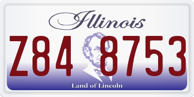 IL license plate Z848753