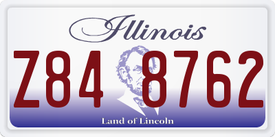 IL license plate Z848762