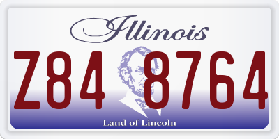 IL license plate Z848764