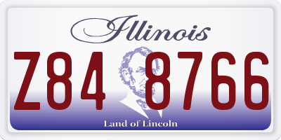 IL license plate Z848766