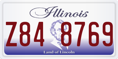 IL license plate Z848769