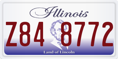 IL license plate Z848772