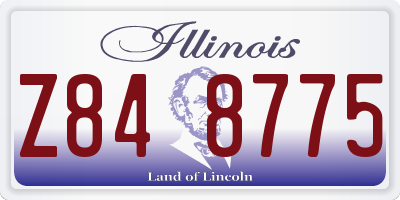 IL license plate Z848775