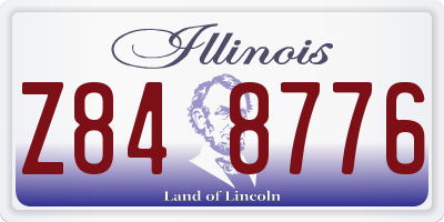 IL license plate Z848776