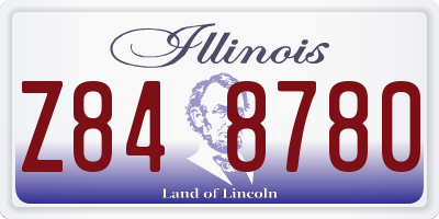 IL license plate Z848780