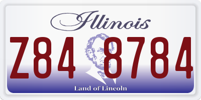 IL license plate Z848784