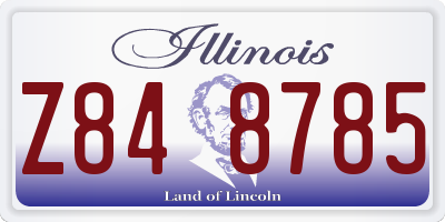 IL license plate Z848785