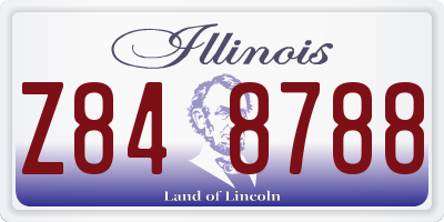 IL license plate Z848788