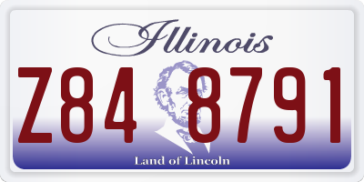 IL license plate Z848791