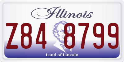 IL license plate Z848799