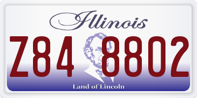 IL license plate Z848802