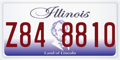 IL license plate Z848810