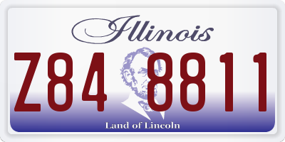 IL license plate Z848811