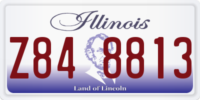 IL license plate Z848813