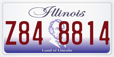 IL license plate Z848814