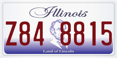 IL license plate Z848815
