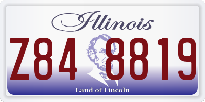 IL license plate Z848819