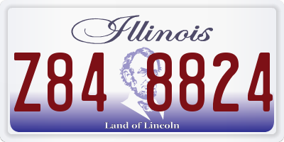 IL license plate Z848824