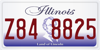 IL license plate Z848825
