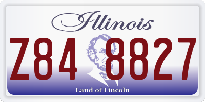 IL license plate Z848827