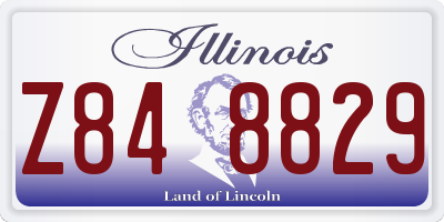 IL license plate Z848829