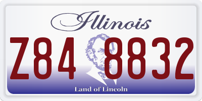 IL license plate Z848832