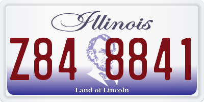 IL license plate Z848841