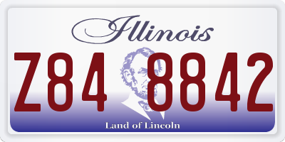 IL license plate Z848842