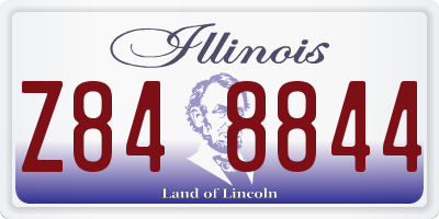 IL license plate Z848844