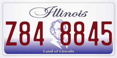 IL license plate Z848845