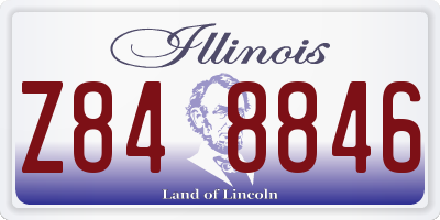 IL license plate Z848846
