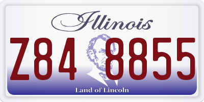 IL license plate Z848855
