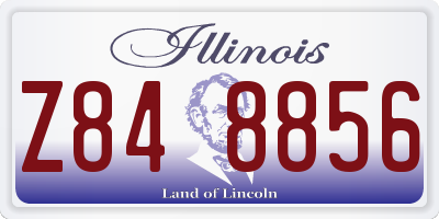 IL license plate Z848856