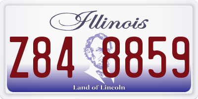 IL license plate Z848859