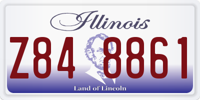 IL license plate Z848861