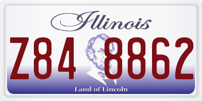 IL license plate Z848862