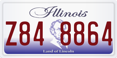 IL license plate Z848864