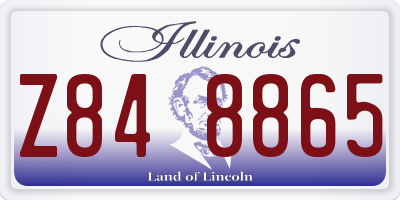 IL license plate Z848865