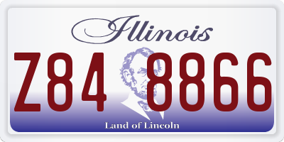 IL license plate Z848866